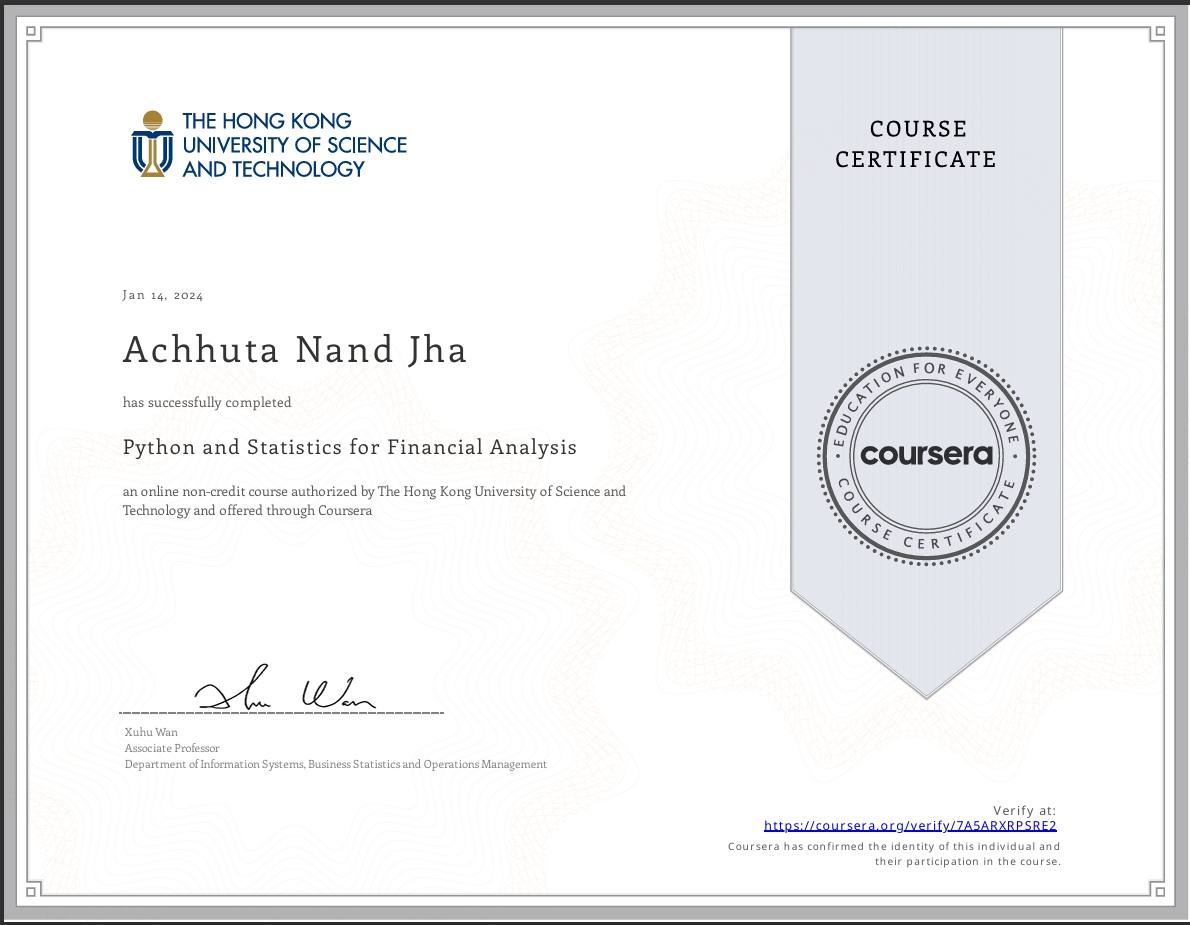 Python Financial